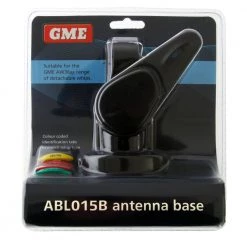 GME Abl015B Single Swivel Round Antenna Base Black
