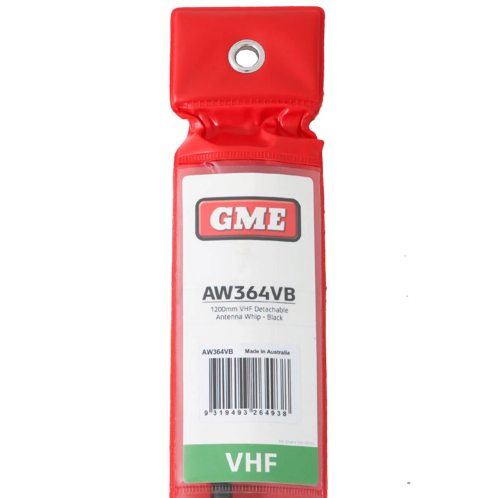 GME AW364VB VHF 1.2m Detachable Whip Black 3 GME AW364VB VHF 1.2m Detachable Whip Black