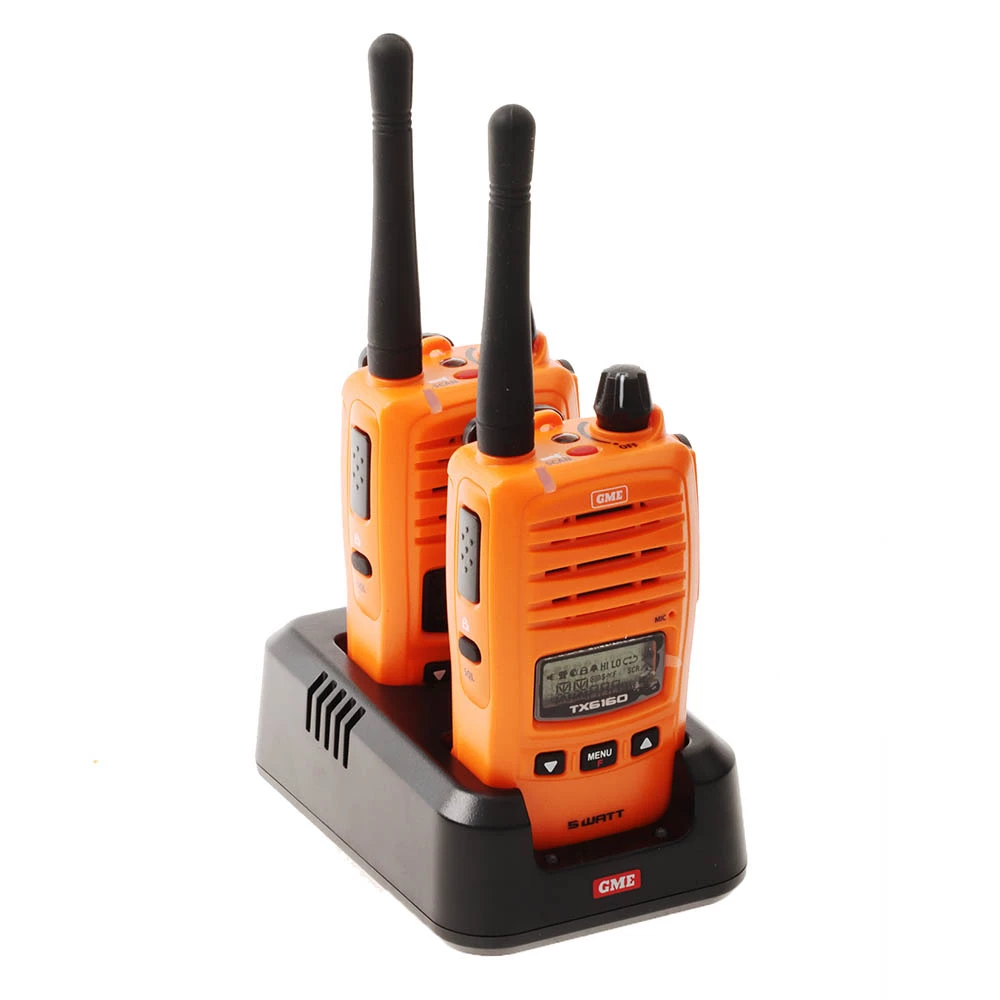 GME TX6160OTP UHF CB Handheld Radio 5/1W Twin Pack Blaze Orange 5 GME TX6160OTP UHF CB Handheld Radio 5/1W Twin Pack Blaze Orange - Image 3