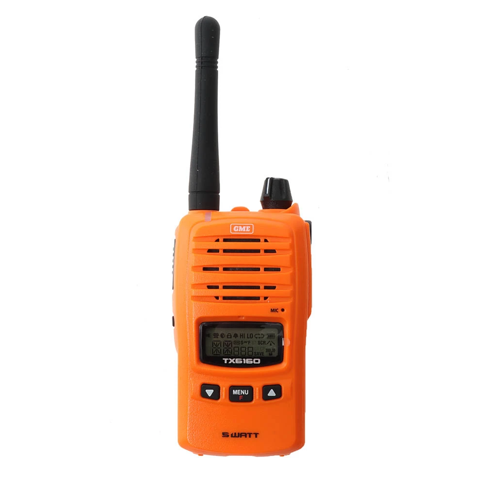GME TX6160OTP UHF CB Handheld Radio 5/1W Twin Pack Blaze Orange 6 GME TX6160OTP UHF CB Handheld Radio 5/1W Twin Pack Blaze Orange - Image 4