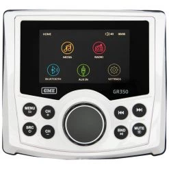 GME GR350BTW AM/FM Marine Stereo With Bluetooth White